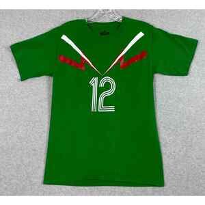 Mexico Soccer Yachtclub Graphic T‎ Shirt Size S Green
